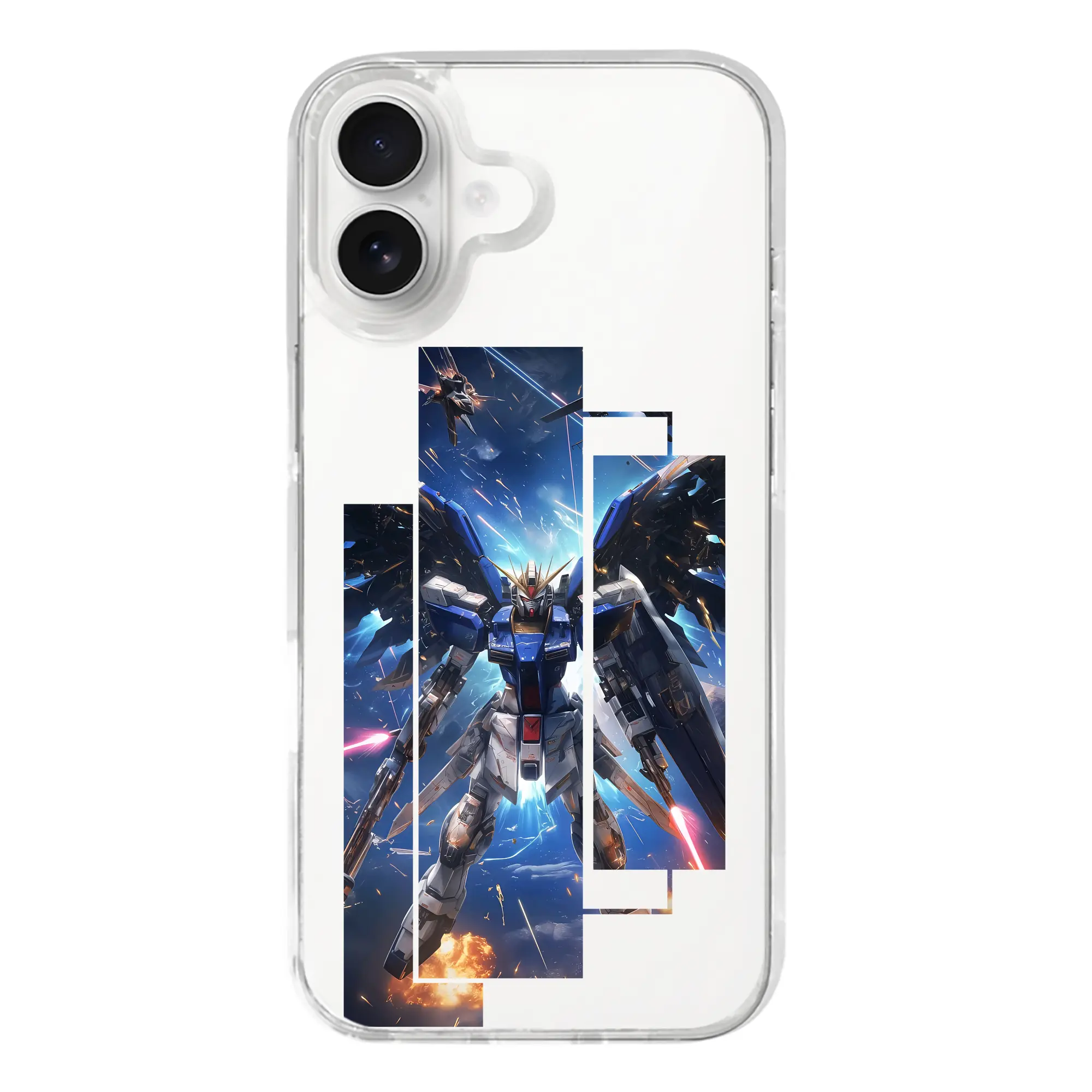 ガンダム グッズ,νガンダム - iPhone 17シリーズ 透明スマホケース – 薄型・耐衝撃・精密フィット保護カバー